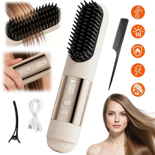 Cordless heated brush - heated,