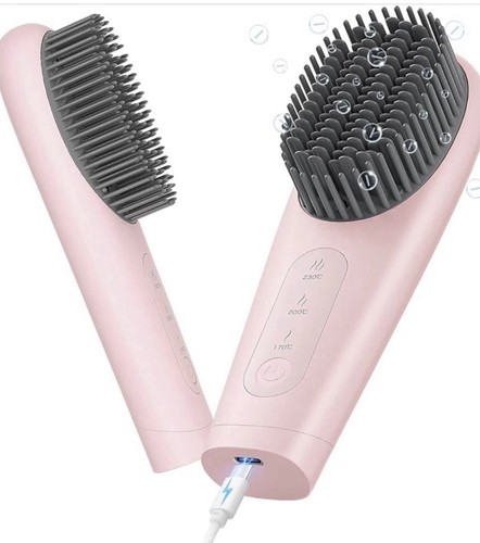 Cordless hot brush comb hair - brush,