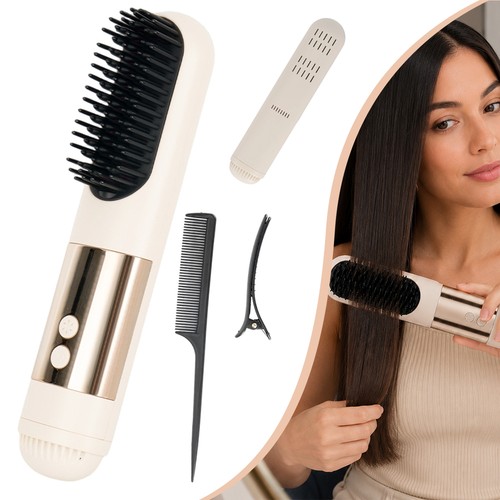 Cordless heated brush hot - cordless,