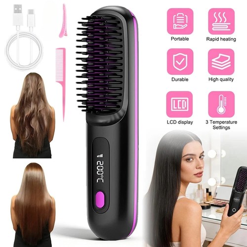 Cordless usb hair straightener - cordless,