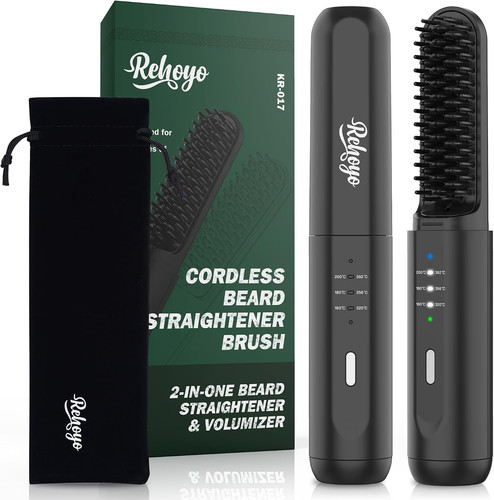 Beard straightener cordless - beard,