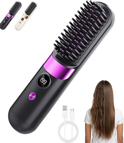 Cordless heated brush - cordless,