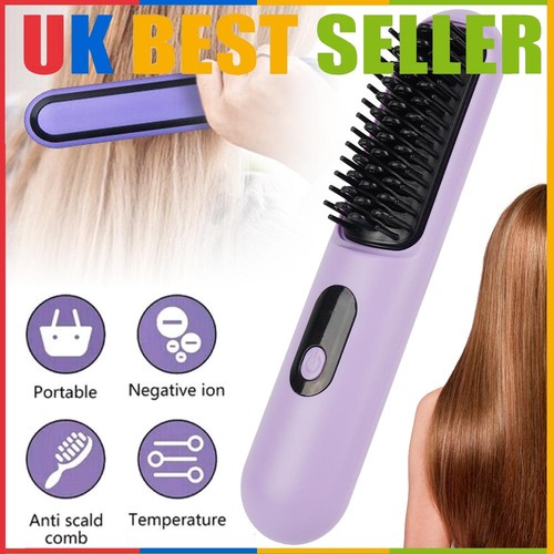 Hair straightener brush hot - straightener,