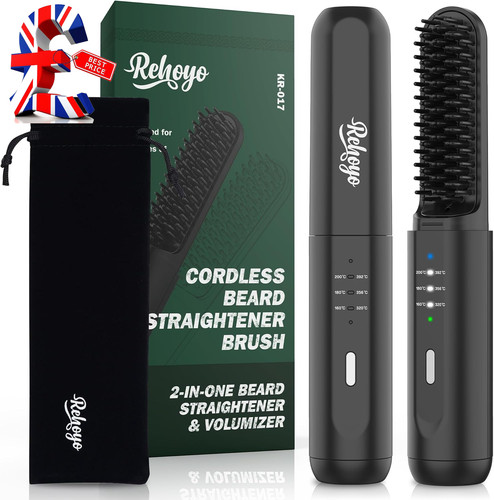 Beard straightener cordless - beard,