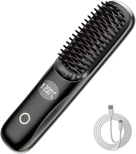 Heated brush for short - heated, hair